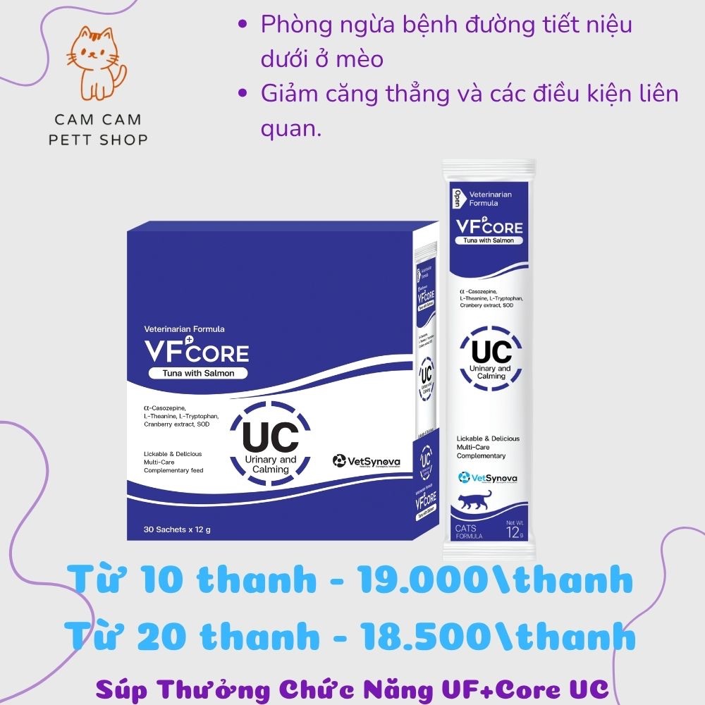 Súp Thưởng VF + Core UC - Giảm căng thẳng và hỗ trợ đường tiết niệu 12g