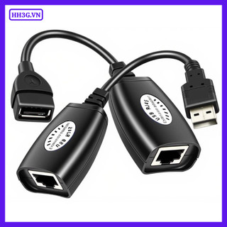 Bộ Nối Dài Cáp USB Qua Dây Mạng 50M – USB Extender Qua Cáp LAN RJ45 Tín Hiệu Ổn Định