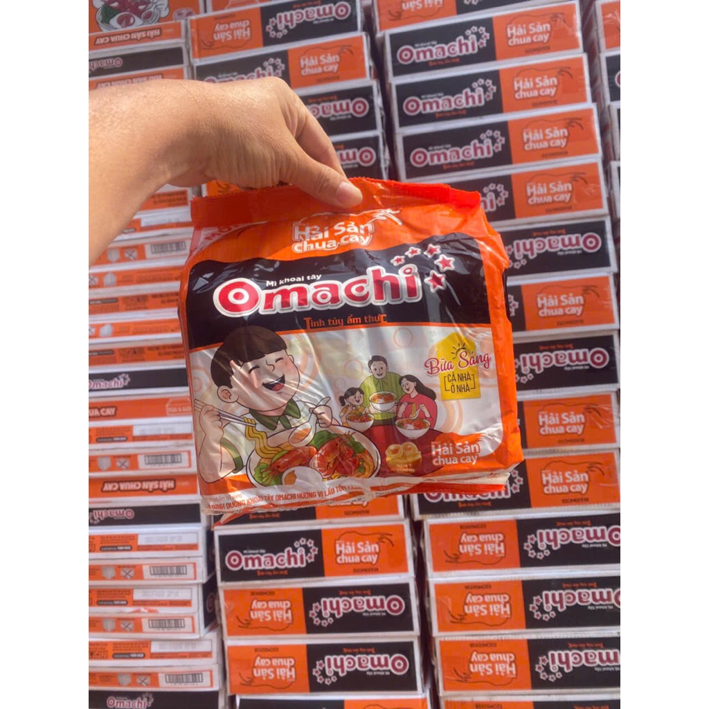 MÌ TÔM OMACHI HẢI SẢN CHUA CAY(DATE 17/6/26), MÌ OMACHI THƯỢNG HẠNG VIỆT NAM