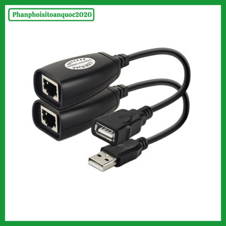 Bộ Nối Dài Cáp USB Qua Dây Mạng 50M – USB Extender Qua Cáp LAN RJ45 Tín Hiệu Ổn Định