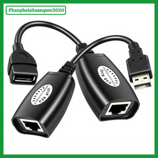 Bộ Nối Dài Cáp USB Qua Dây Mạng 50M – USB Extender Qua Cáp LAN RJ45 Tín Hiệu Ổn Định