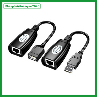 Bộ Nối Dài Cáp USB Qua Dây Mạng 50M – USB Extender Qua Cáp LAN RJ45 Tín Hiệu Ổn Định