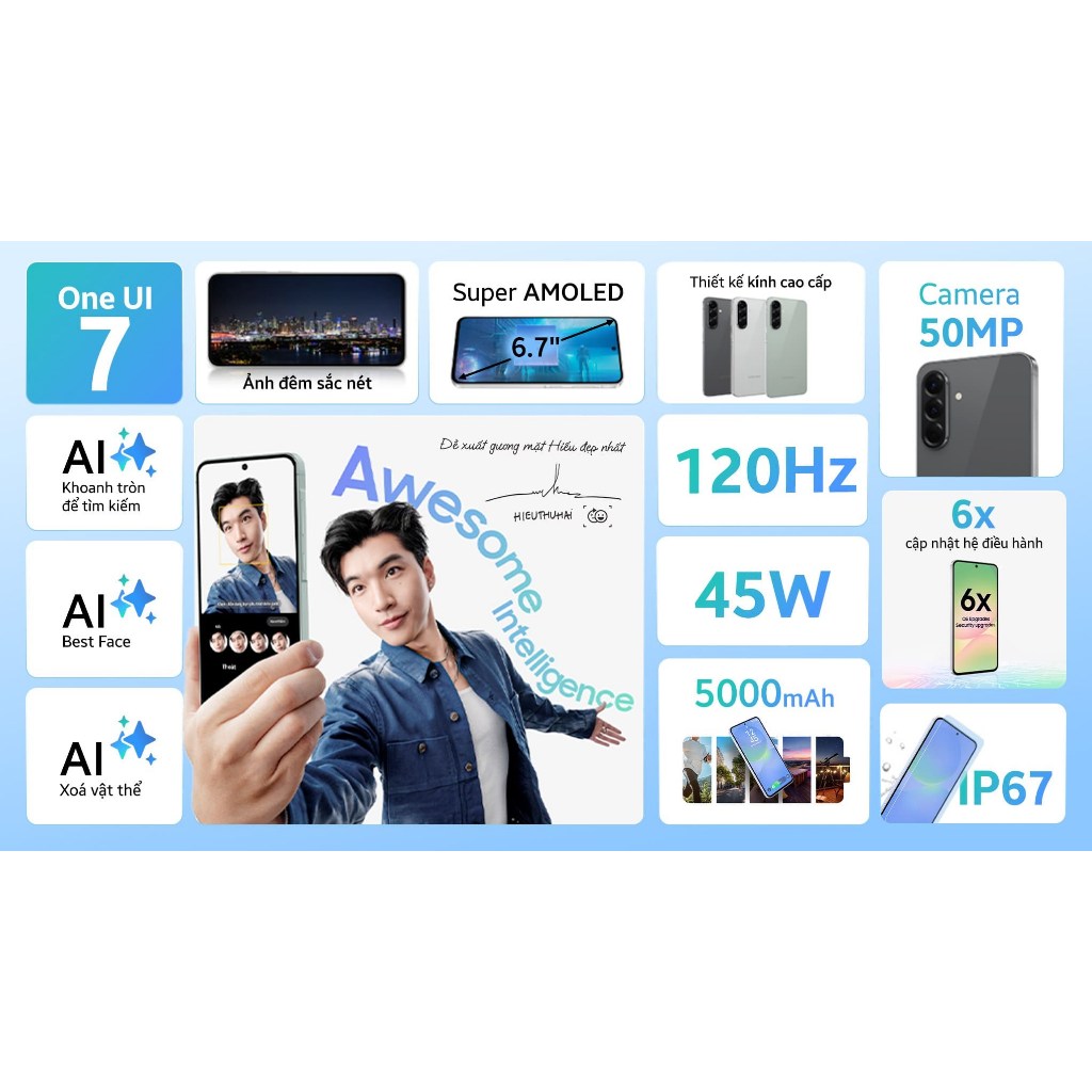 Điện thoại Samsung Galaxy A56 5G 12GB/256GB