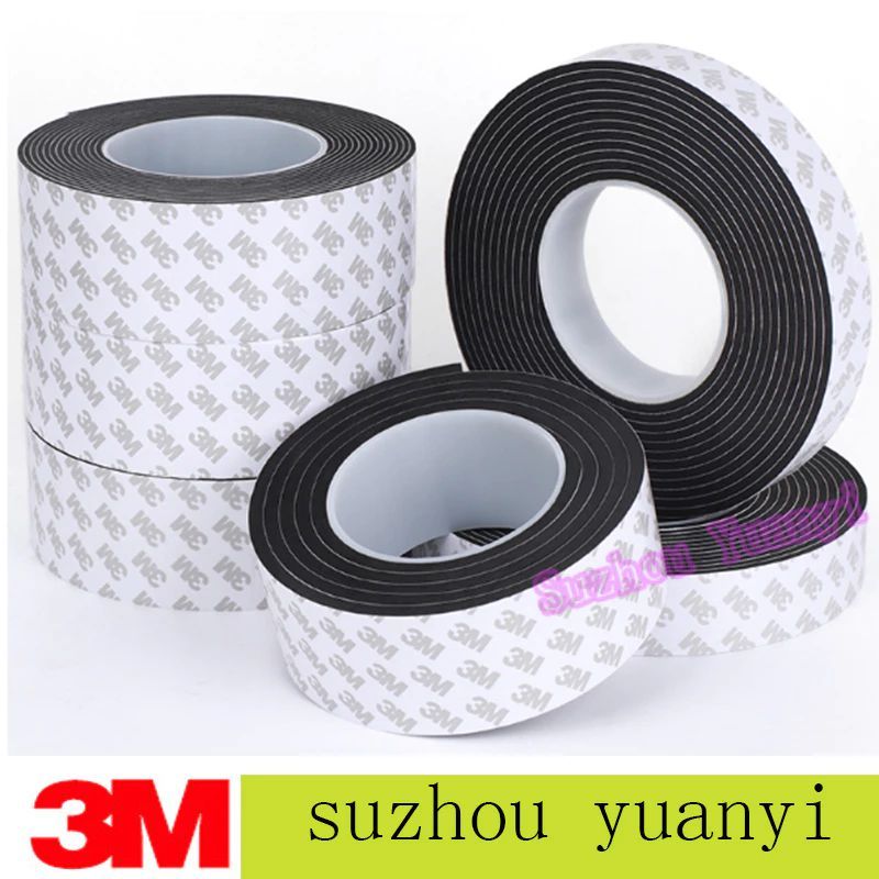 3cm*5m Dầy 3mm Cuộn Băng Keo Xốp eva 3m Một Mặt Tự Dính Dán Viền Cửa Chuyên Dụng