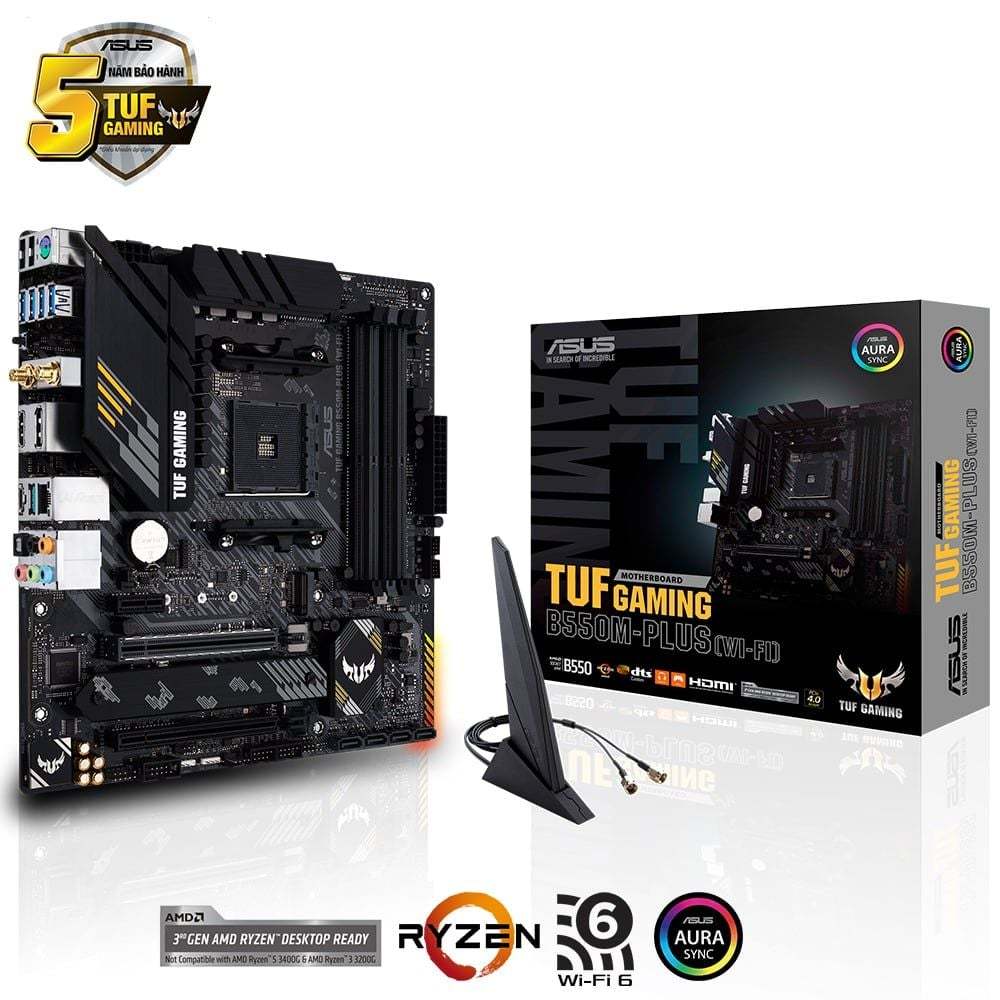 Mainboard ASUS TUF B550M-PLUS WIFI II | B550 | Chính hãng