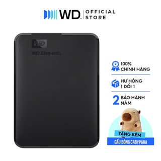 [Tặng kèm gấu Cappy] Ổ cứng di động HDD Western Digital Elements 2.5 Inch USB 3.0 (tương thích 2.0) Window/Mac OS