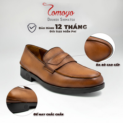 SIÊU SALE 8.8-Giày Tây Nam Không Dây Loafer Tomoyo TMN24403