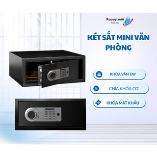 Két Sắt Mini Thông Minh – Khóa Vân Tay + Mật Khẩu + Cơ, Thép Chắc Chắn, Két Sắt Gia Đình & Văn Phòng