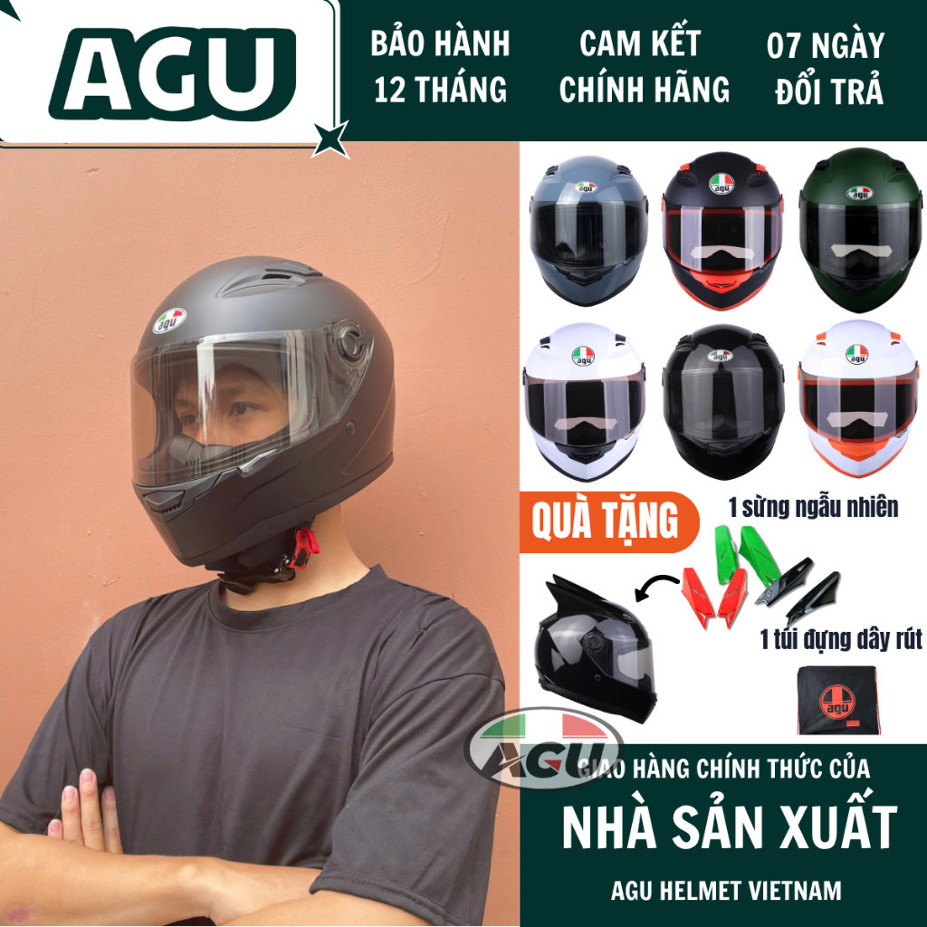 Mũ Bảo Hiểm  A138 Trơn- Hàng Chính Hãng- Bảo Hành 12 Tháng