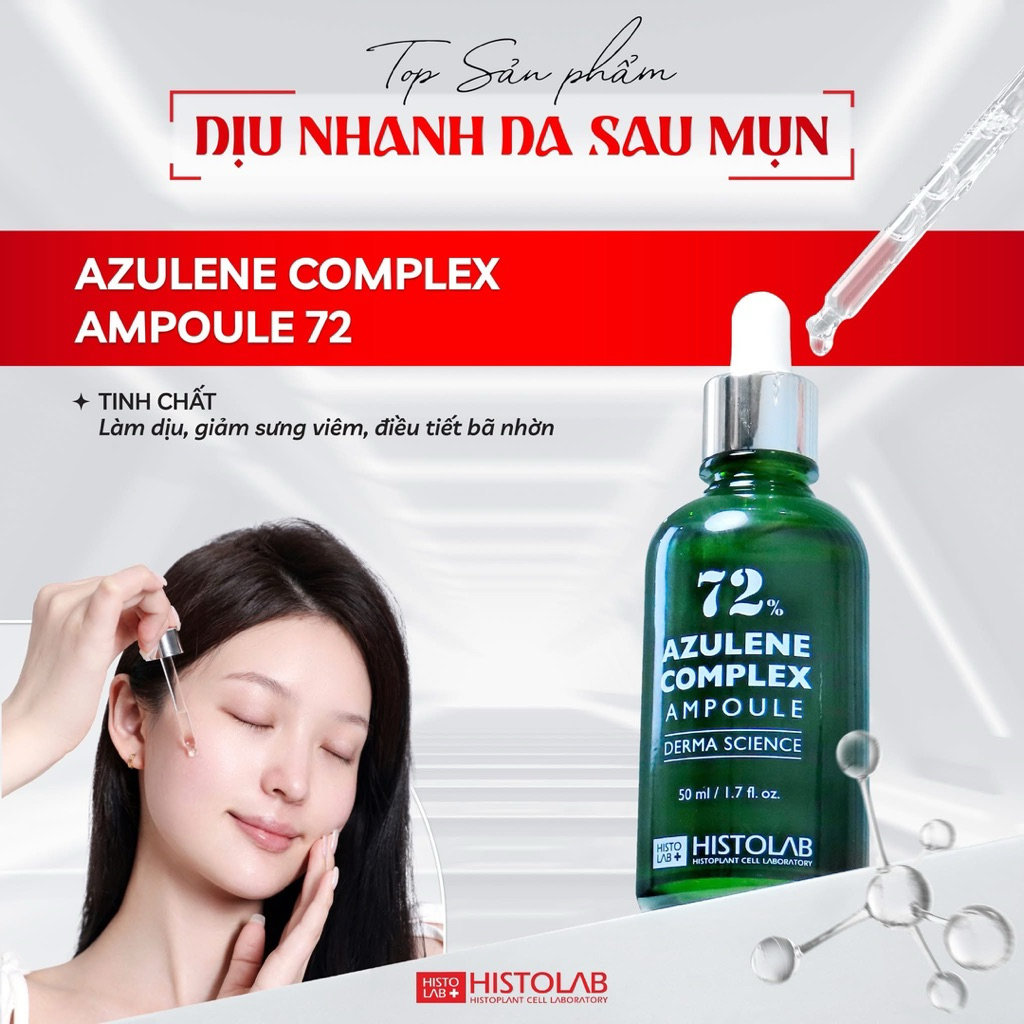 [HISTOLAB] TINH CHẤT CHO DA MỤN - AZULENE COMPLEX AMPOULE 72%