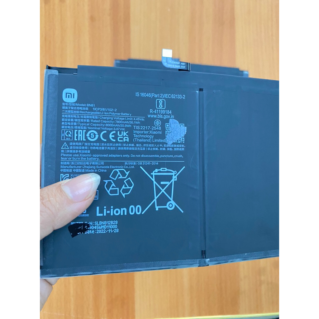 Pin máy tính bảng Xiaomi Redmi Pad hoàn toàn mới, mã pin: BN81