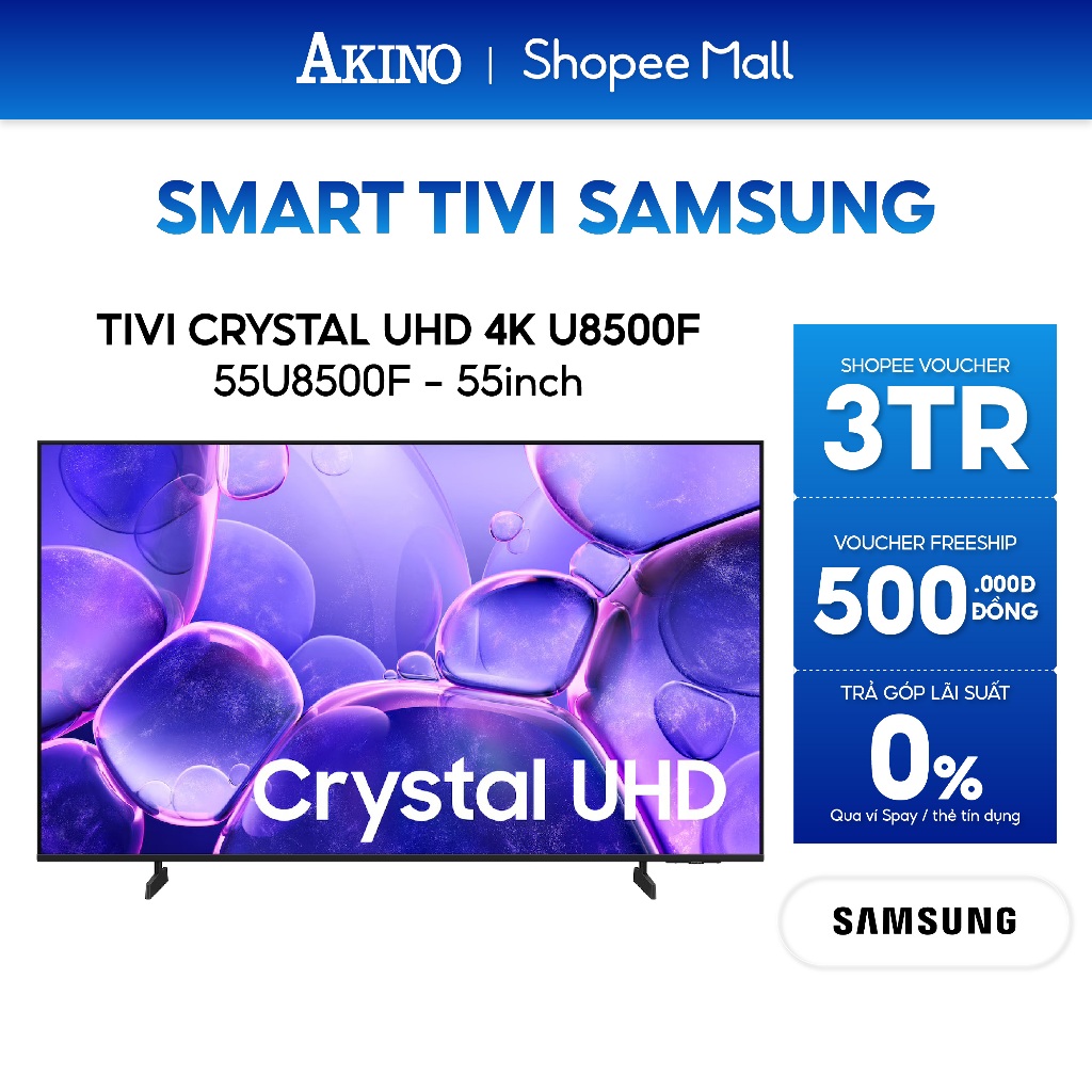 55U8500F - Smart Tivi Crystal UHD Samsung 4K 55 inch