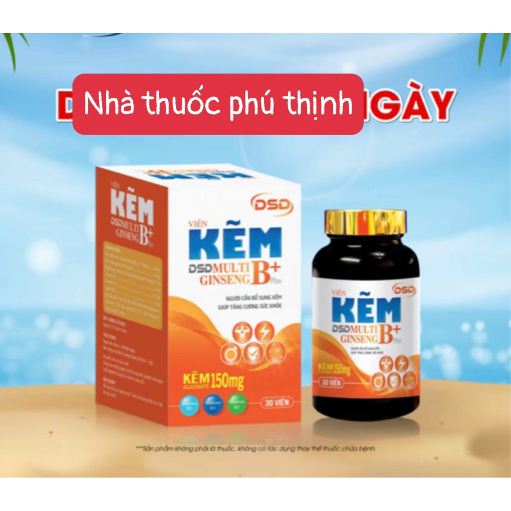✅[Chính Hãng] kẽm DSD hộp 30 viên, công thức cải tiến hơn (hàng date mới)
