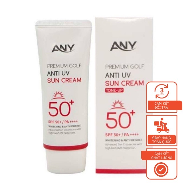 Chống Nắng ANY Premium Golf Anti UV Sun Cream SPF 50+/PA++++ - Nâng Tone & Chống Lão Hóa (60ml)