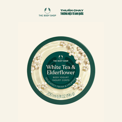 [Phiên bản giới hạn] Sữa Chua Dưỡng Thể Hương Hoa White Tea & Elderflower Body Yogurt 200ml The Body Shop