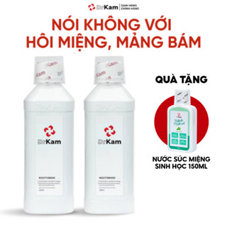 Combo 2 Nước Súc Miệng Chuẩn Y Khoa DrKam 250ml - Khử Hôi Miệng Giảm Viêm Nướu Không Cồn Không Cay