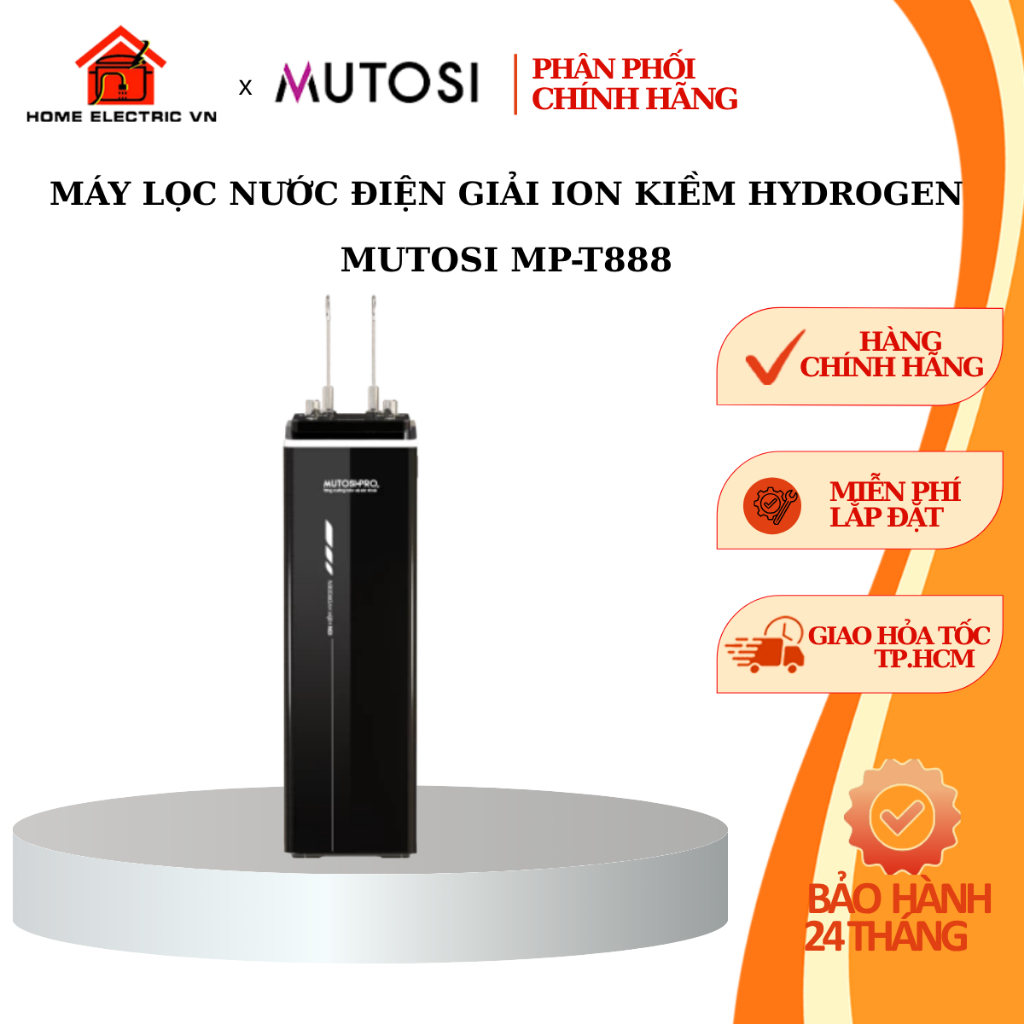Máy lọc nước điện giải ion kiềm hydrogen Mutosi MP-T888