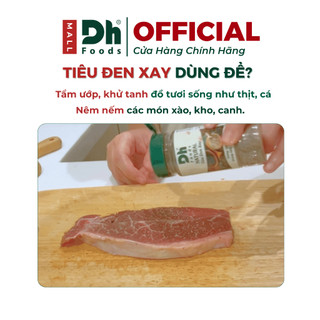 Natural Tiêu Đen Xay 45gr/80gr Dh Foods - Tiêu Xay Từ Tiêu Hạt Xay Sẵn Tiện Lợi, 100% Nguyên Chất Từ Tiêu Đen Nguyên Hạt