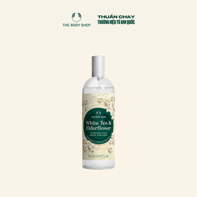 [Phiên bản giới hạn] Xịt Thơm Toàn Thân Tươi Mát Hương Hoa White Tea & Elderflower Fragrance Mist 100ml The Body Shop