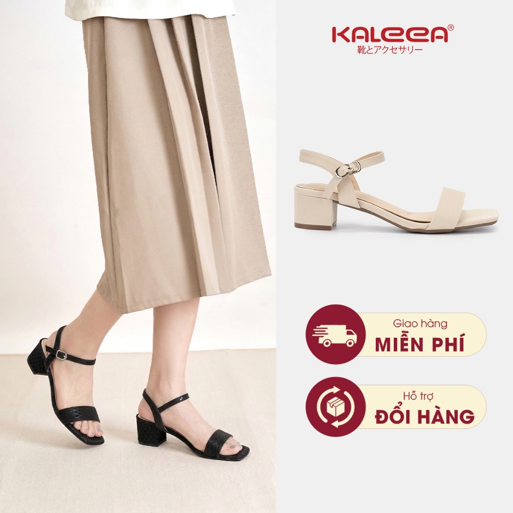 Kaleea - Giày Cao Gót Nữ Cao Cấp Đế Cao 4cm , Mềm, Ôm Chân EUNN41
