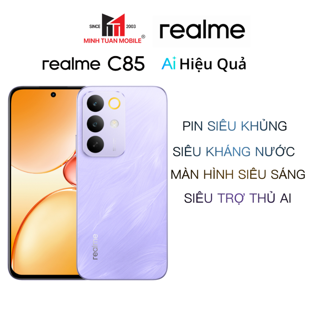 Điện thoại Realme C85 (5G) 8GB 256GB - Pin 7000mAh - Chính Hãng