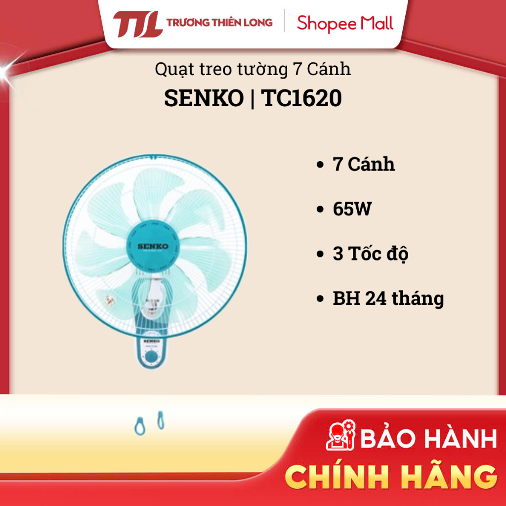 TC1620 / TC1622 - Quạt Treo Tường Senko TC1620 / TC1622