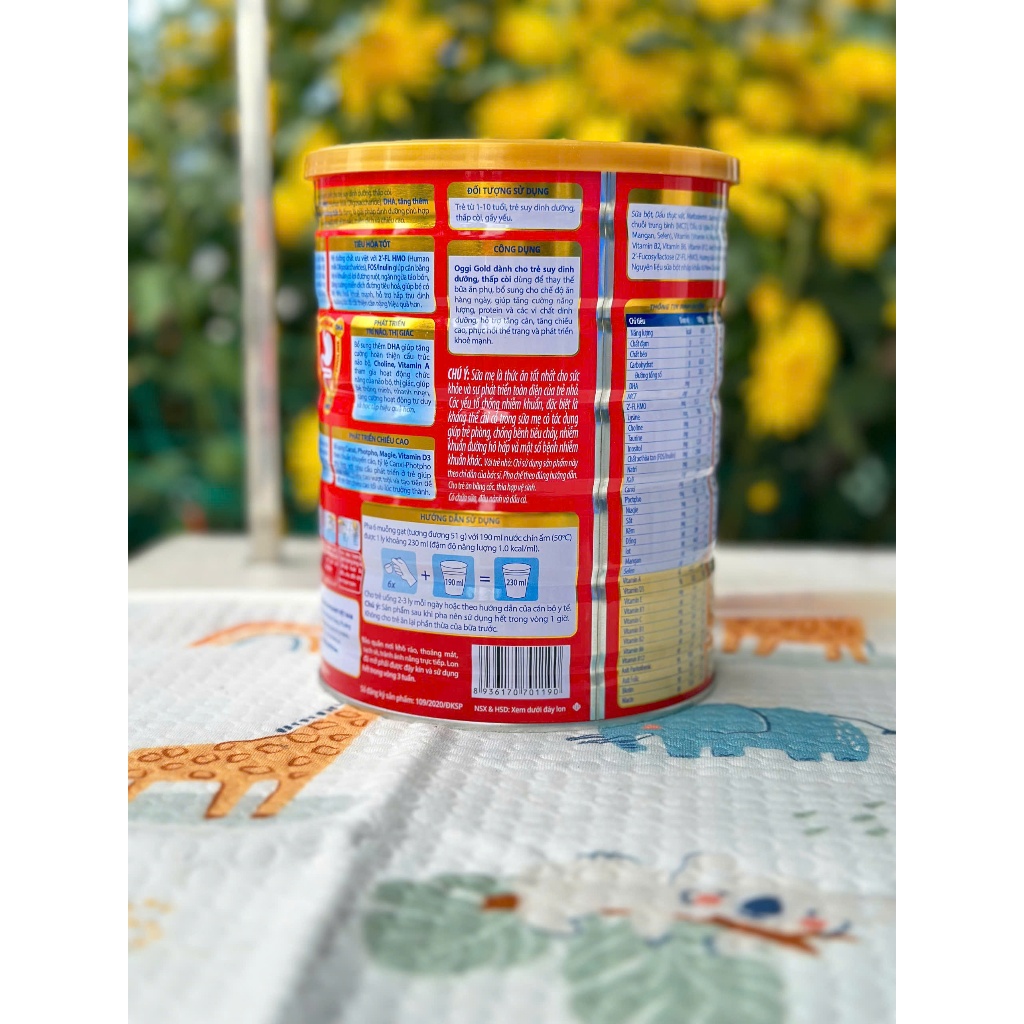 [VITADAIRY] - SỮA BỘT- OGGI GOLD- Tăng Cân Nhanh - Ngừa Táo Bón