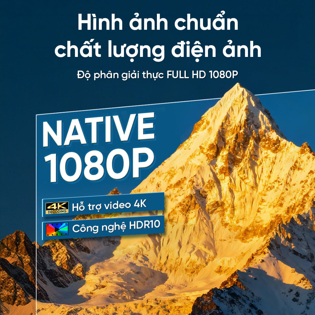 Máy chiếu Eroc MUSE Full HD Độ sáng 1500 ANSI 40000 Lumens Tương thích Netflix, Tự Động Lấy Nét - 1 Đổi 1 trong 1 năm | BigBuy360 - bigbuy360.vn