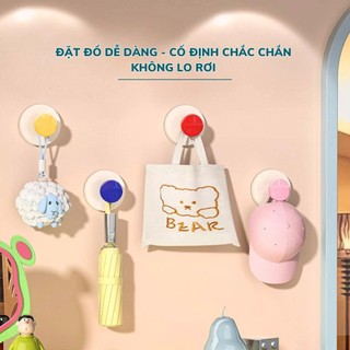 Móc Cốc Hút Tomato Tự Dính Hút Chân Không, Móc Dán Tường Tiện Lợi Không Khoan Đục Lỗ