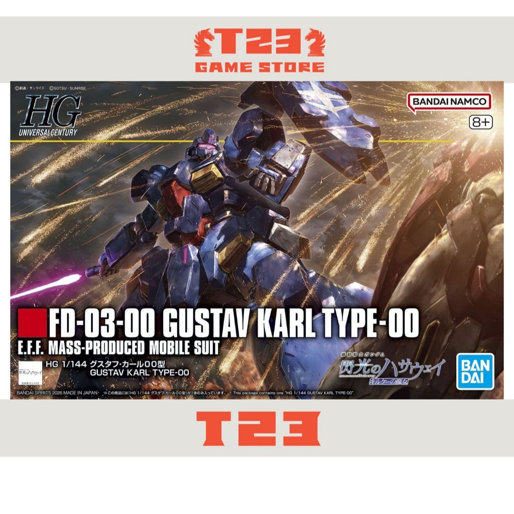 Mô Hình Lắp Ráp HGUC GUSTAV KARL TYPE-00 - HG - 1/144 - MÔ HÌNH GUNDAM CHÍNH HÃNG BANDAI
