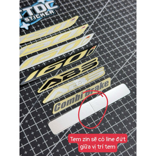 [Giá 1 tem] Tem Decal abs 150i 160i combibrake zin