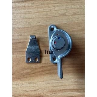 Khóa sò vặn cửa sổ lùa xanh đỏ (kèm móc Inox)