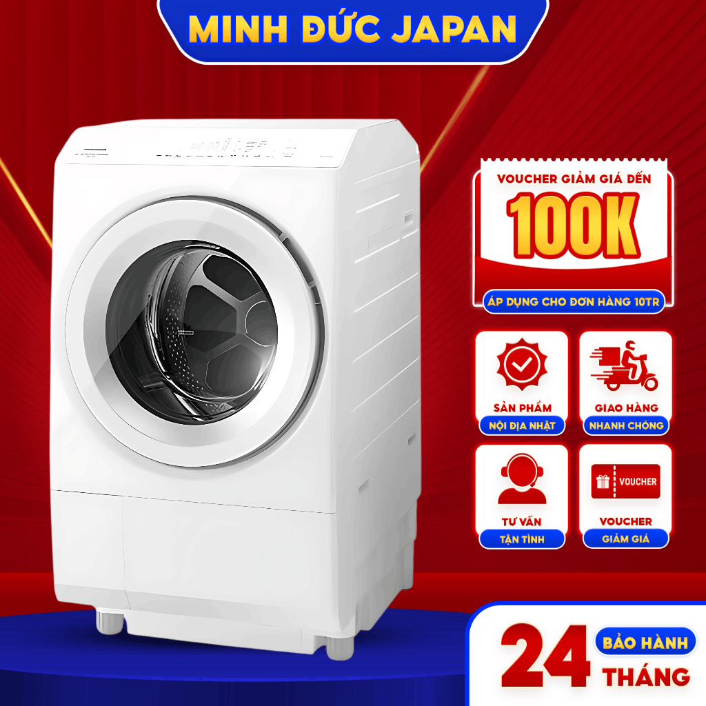 Máy giặt Toshiba TW-127XM4L giặt 12kg sấy 7kg NỘI ĐỊA NHẬT