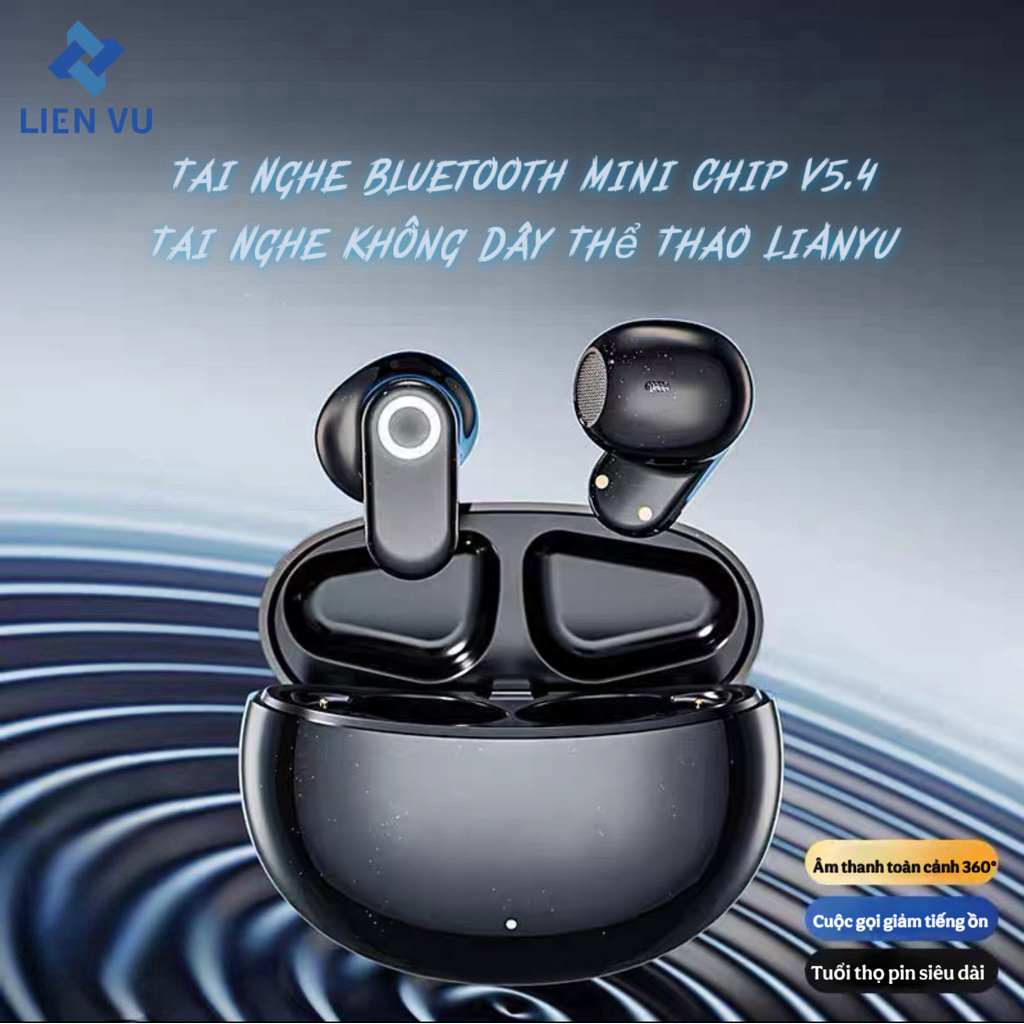 [TẶNG KÈM HỘP ĐỰNG] Tai Nghe Bluetooth Mini Chip V5.4 - Tai Nghe Không Dây Thể Thao Bản Nâng Cấp (J1