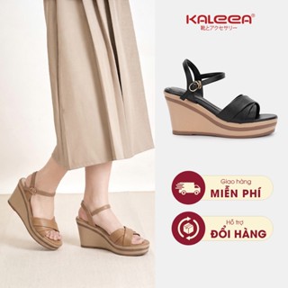 Kaleea - Giày Sandal Nữ Đế Xuồng Đi Nhẹ Êm Chân Cao 8.5cm SD03