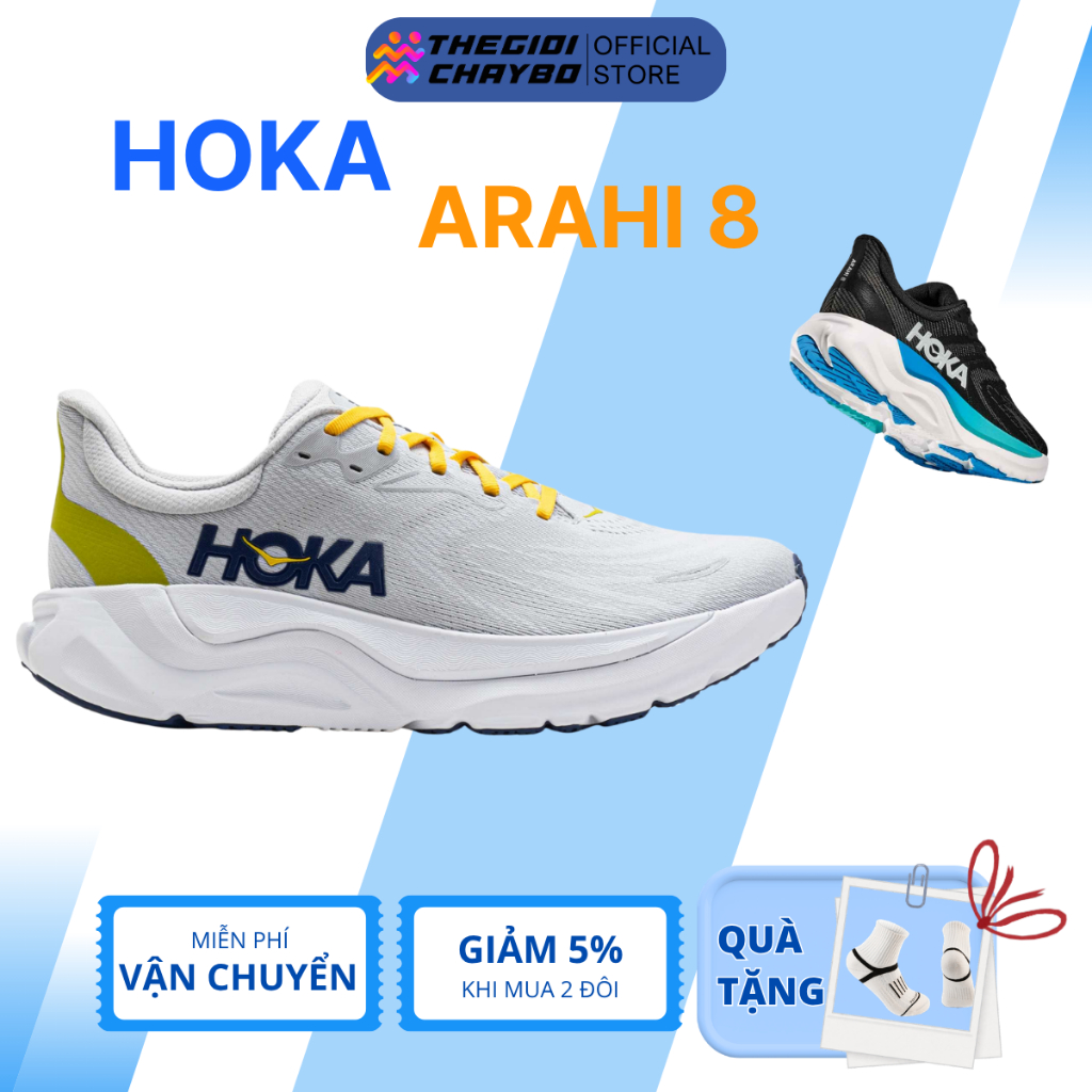 [Deal 20%] Hoka Arahi 8 - Giày Chạy Bộ Hoka Nam Nữ Chính Hãng