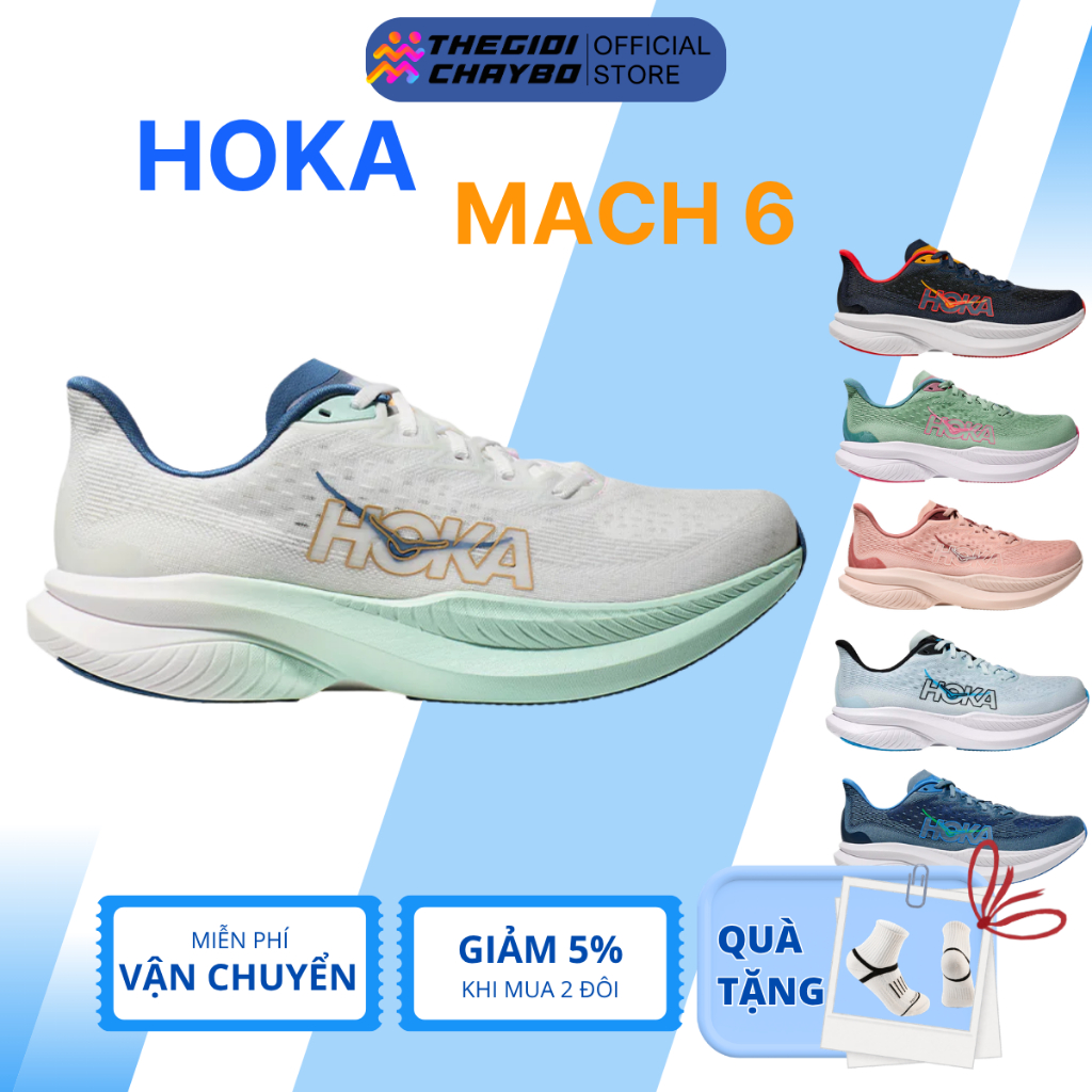 [Deal 20%] Hoka Mach 6 - Giày Chạy Bộ Hoka Nam Nữ Chính Hãng