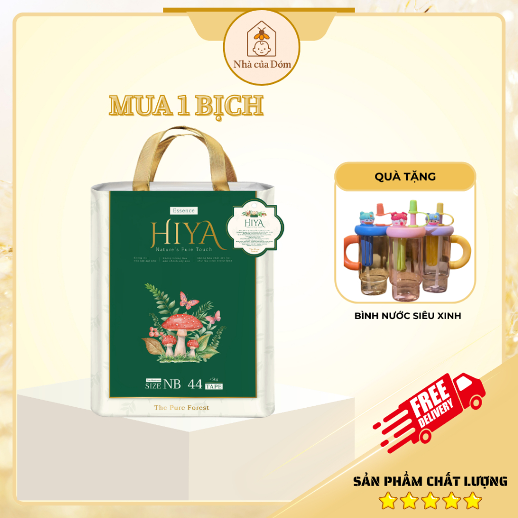 [Mua 1B] Tã/Bỉm Dán/Quần HiYa chuyên đêm Lõi siêu thấm khoá ẩm size NB44 S40 MD40 MQ40 L36 XL32