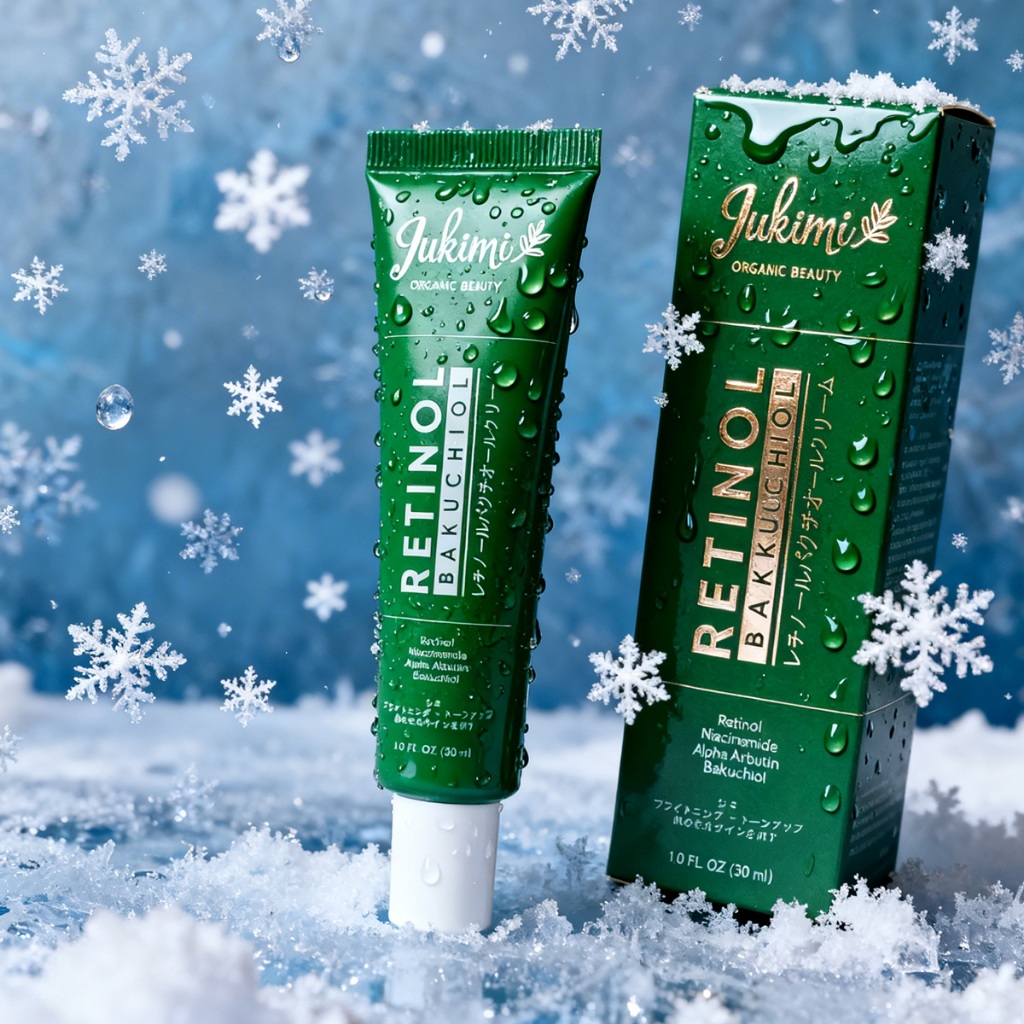 Kem dưỡng Retinol Bakuchiol Jukimi 30ml – Dưỡng sáng da, hỗ trợ mờ thâm, tăng độ đàn hồi