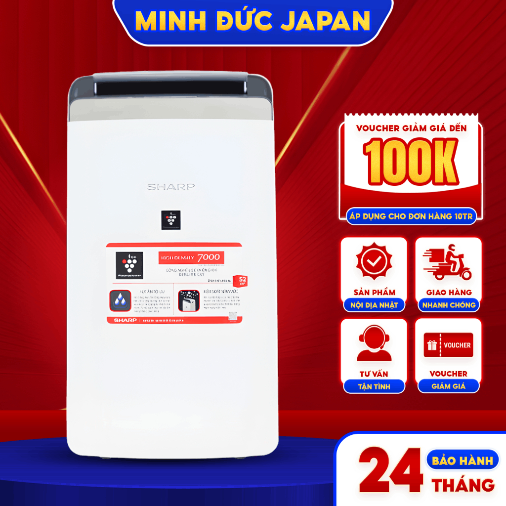 Máy hút ẩm  , lọc khí Sharp DW - J20FV - W chính hãng