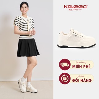 Kaleea - Giày  Thể Thao Nữ Độn Đế 4cm Đi Êm Chân, Da Mềm Mịn, Thời Trang T157