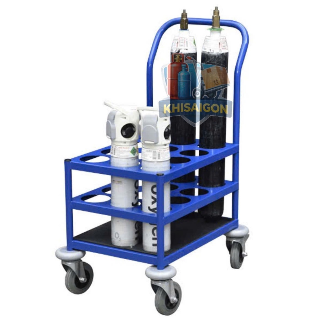 Xe Đẩy 4-6-8-12 Bình ( Trolley Cylinder Oxygen Medical )