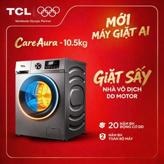 【Giặt+Sấy】10.5kg + Động cơ DD Inverter cao cấp, TCL CareAura, Lắp đặt 0Đ HN HCM, TWD105-P122DG