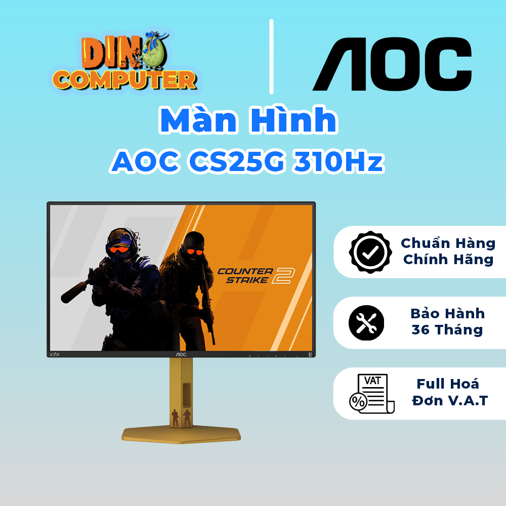 Màn hình Gaming AOC CS25G 310Hz/ IPS/ Phiên bản dành cho game thủ CS2 Chính Hãng giá tốt