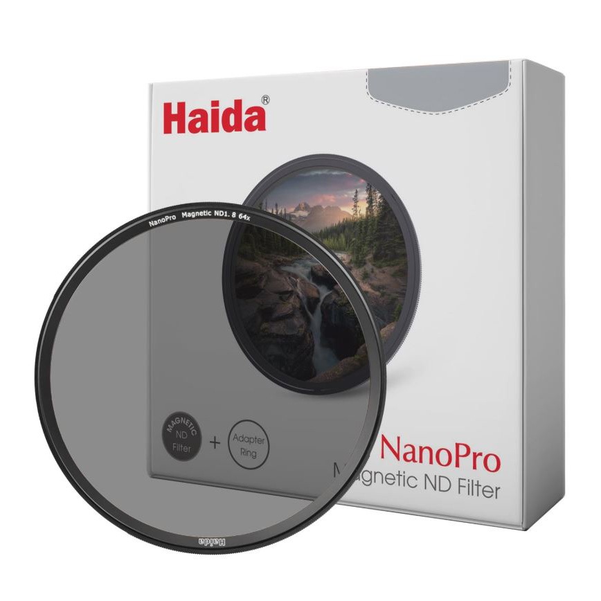 (Filter) Kính lọc Haida NanoPro Magnetic ND1.8 (64x) Filter (With Adapter Ring) 67mm/ 72mm/ 77mm/ 82