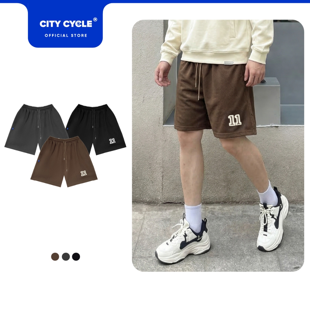 Quần short đùi nỉ cao cấp nam nữ Local Brand Chính Hãng City Cycle Quần short Balance Number