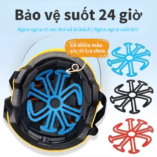 Mũ bảo hiểm được lót bằng các miếng đệm silicon để cách nhiệt, thoáng khí và bảo vệ kiểu tóc của bạn