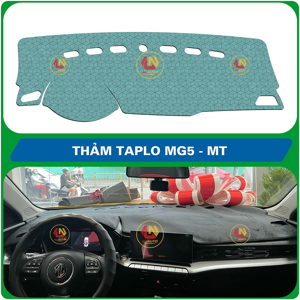 [MG5, MGHS, MGZS, MGRX5] Thảm taplo ô tô da cacbon,da vân gỗ,và tuyết nhung 3 lớp dày 1cm chống nắng