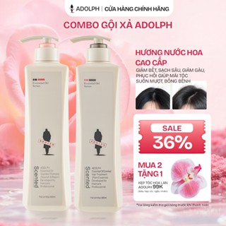 [CHÁY HÀNG] ADOLPH Gội Xả Giảm Gãy Rụng, hỗ trợ Phục Hồi Hư Tổn & Lưu Hương Nước Hoa Kinh Điển