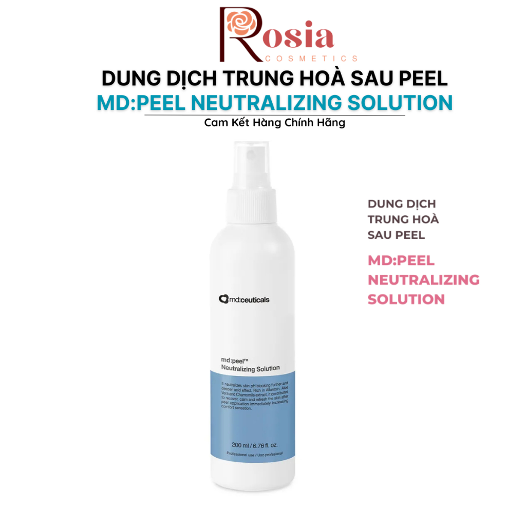 Dung dịch trung hoà sau peel Md:ceuticals Md:peel Neutralizing Solution - Rosia Cosmetics